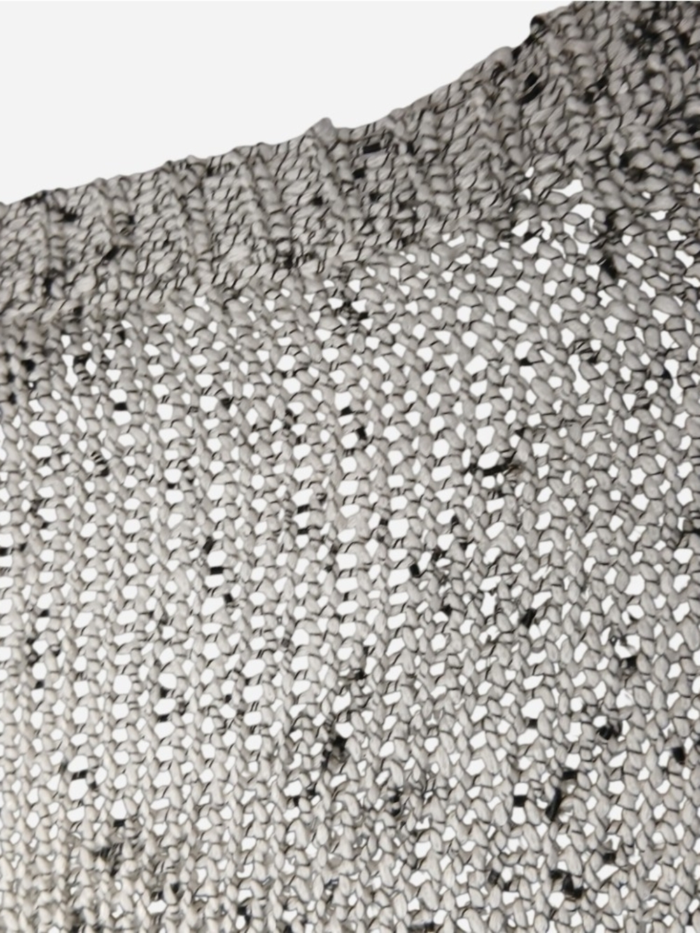 Jessica Simpson Gray Marled Open-Knit Sweater - Picture 4 of 6